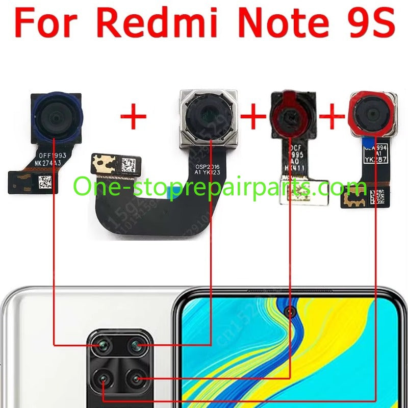 Rear Back Camera For Xiaomi Redmi Note 9 Pro 9S 9Pro Note9 Main Backside Camera Module Flex Replacement Spare Parts Xiaomi phone repair parts