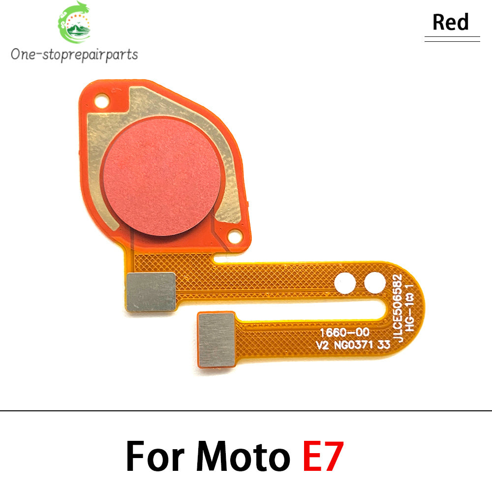 10Pcs/Lot, Home Button FingerPrint Touch ID Sensor Flex Cable For Motorola Moto E20 E32 E40 E6s E7 Plus Power Motorola phone repair parts
