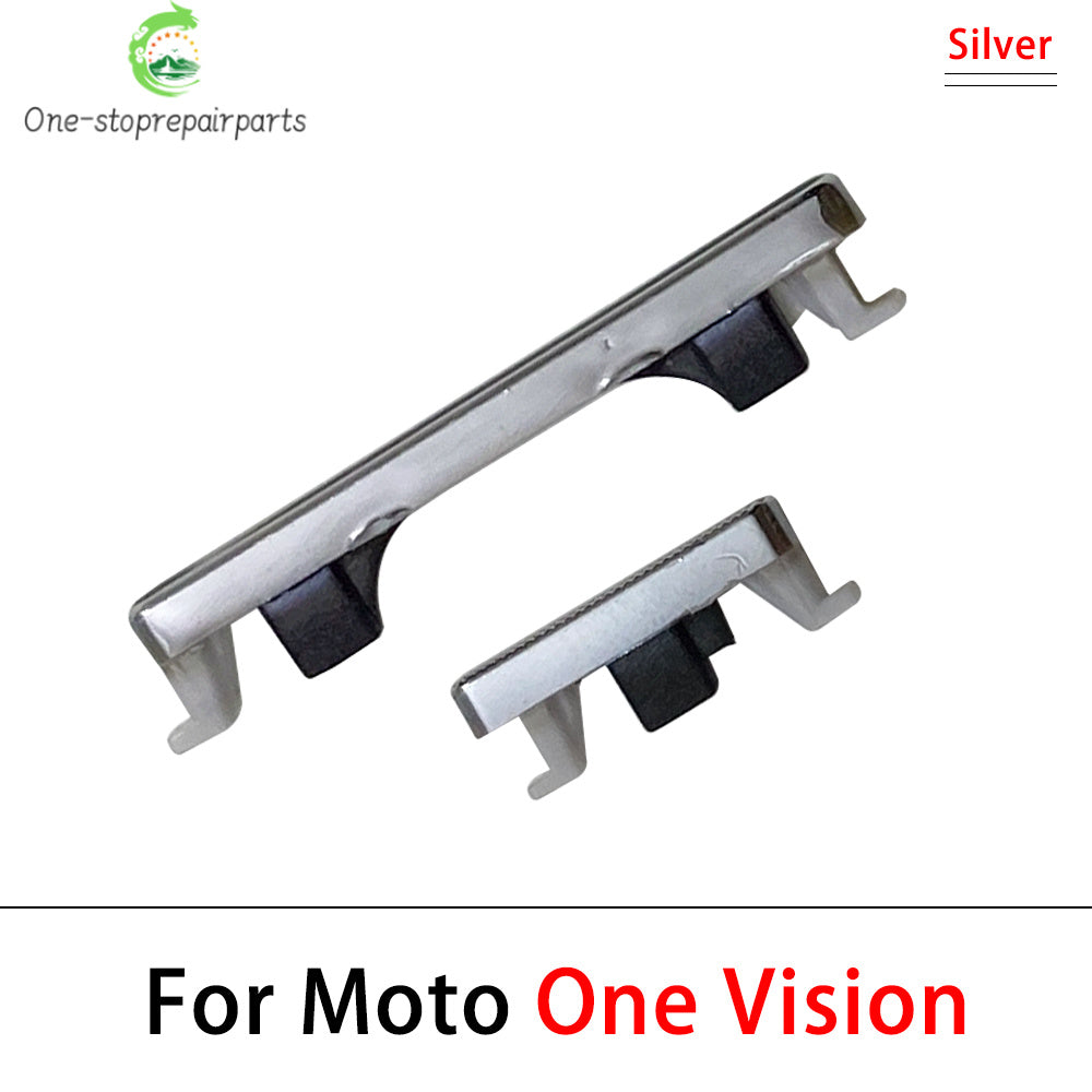 10Pcs, New For Motorola Moto One Action Vision Hyper Macro Fusion Plus Power Volume Side Button Key Replacement Parts Motorola phone repair parts
