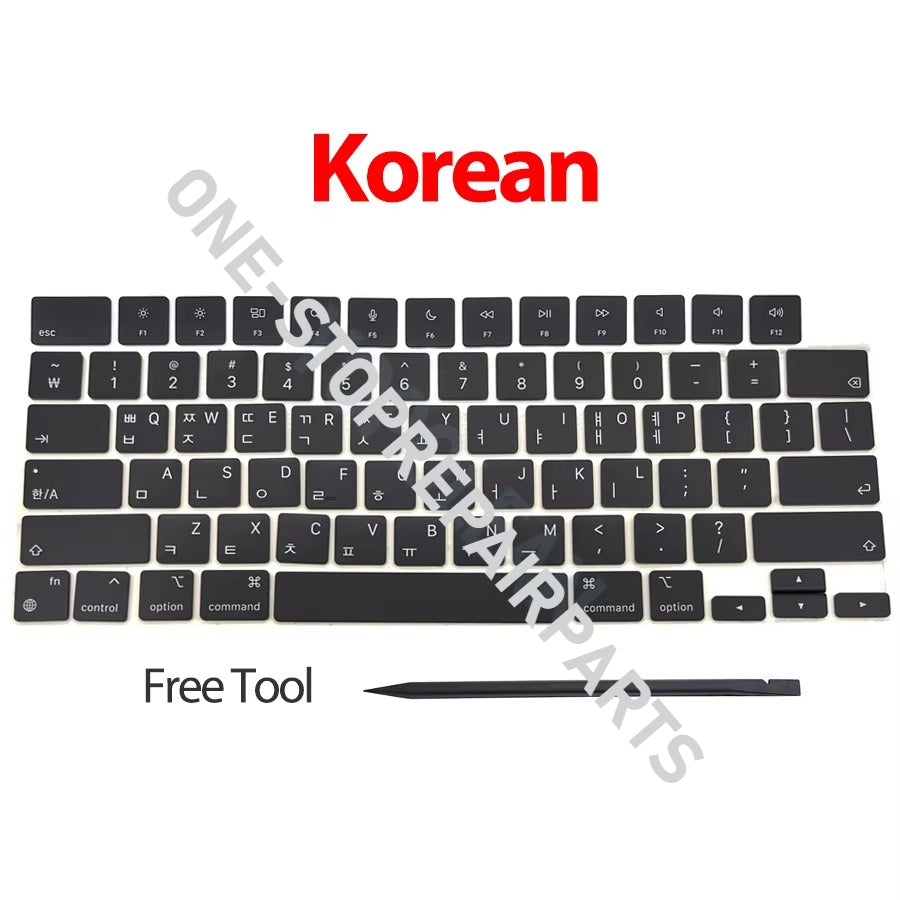 Laptop A2442 A2485 A2779 A2780 A2918 A2991 A2992 A2681 Keycaps Keys Key Cap set For Macbook Pro M1 M2 M3 14" 16" Keyboard Repair Macbook repair parts