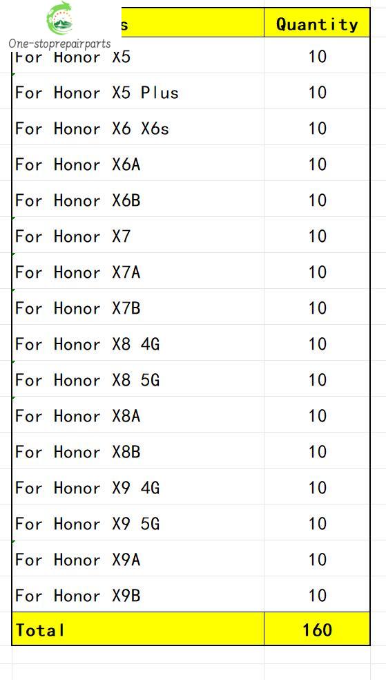 100Pcs, Back Rear Camera Glass Lens With Adhesive For Huawei Honor X5 X6 X6s X6A X6B X7 X7A X7B X8 X8A X8B X9 X9A X9B 4G 5G Huawei phone repair parts