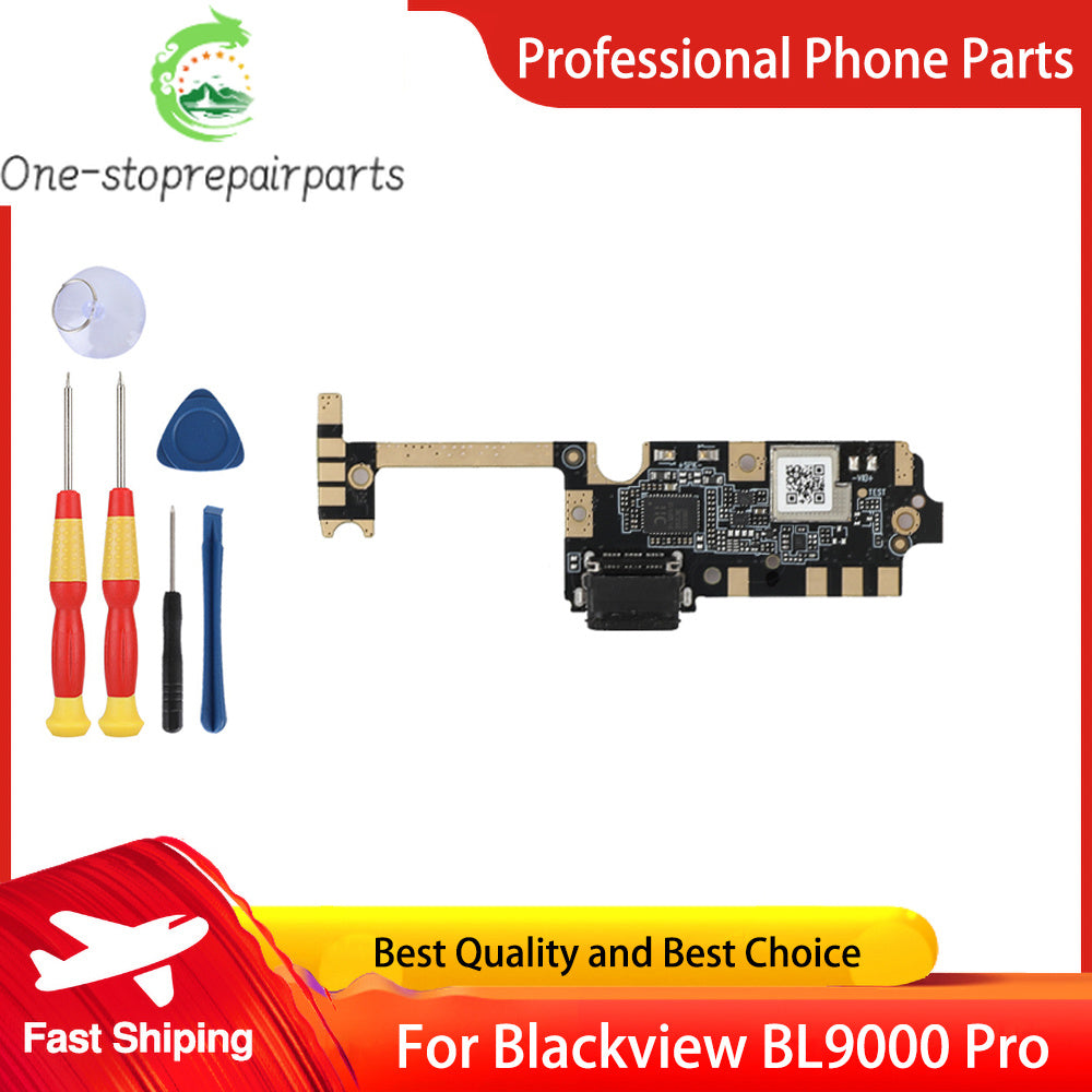 YIOYUO 100% New USB Plug Port For Blackview BL9000 Pro Phone Charge Board Perfect Replacement Parts Free Tools Blackview phone repair parts