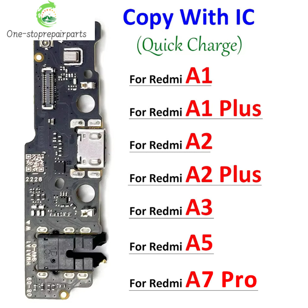 New For Redmi A1 A2 A3 Plus A5 A7 Pro 4G USB Charging Board Port Dock Charger Connector Flex Cable Redmi phone repair parts