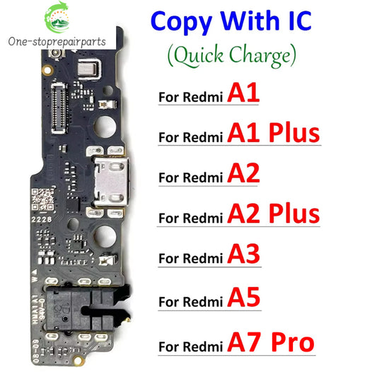New For Redmi A1 A2 A3 Plus A5 A7 Pro 4G USB Charging Board Port Dock Charger Connector Flex Cable Redmi phone repair parts