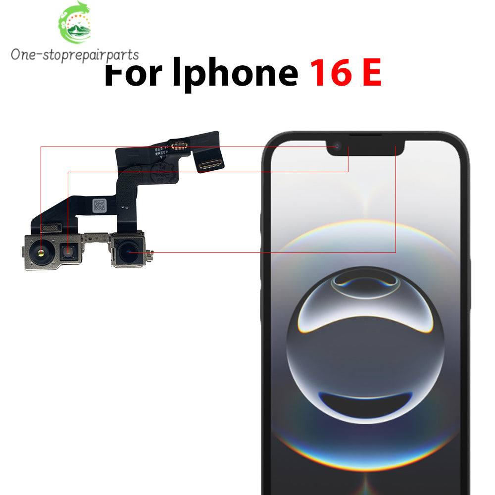 New For iPhone 16 Pro Max Plus 16E Front Camera Flex With Back Rear Camera Module Flex Cable iPhone phone repair parts