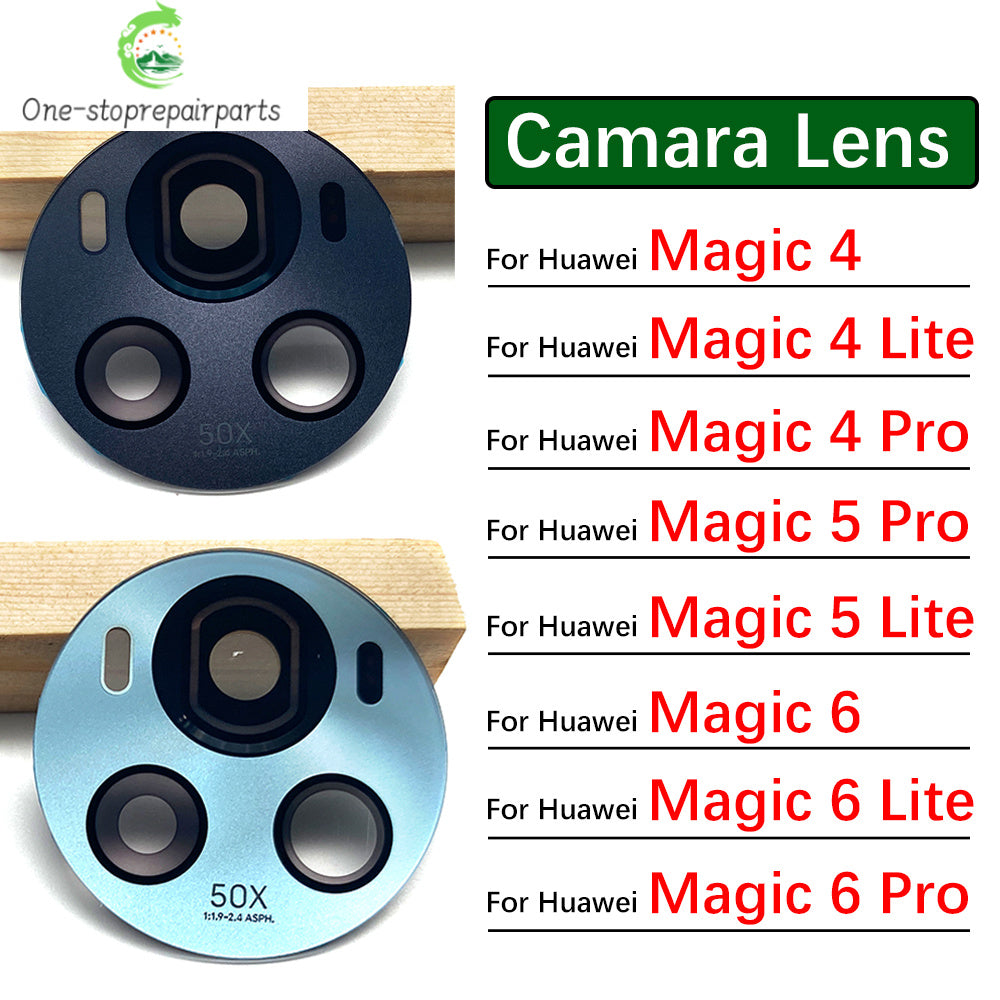 New Camera Glass For Huawei Honor Magic 4 5 6 Lite Pro 5G Rear Back Camera Glass Lens With Adhesive Huawei phone repair parts