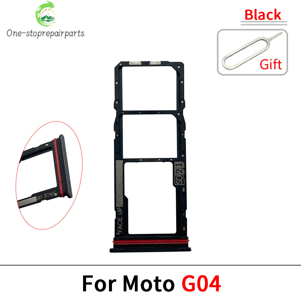 10Pcs/Lot，New For Motorola Moto G04 G04s G14 G24 G34 G54 SIM Card Tray Slot Holder Adapter Accessories Motorola phone repair parts
