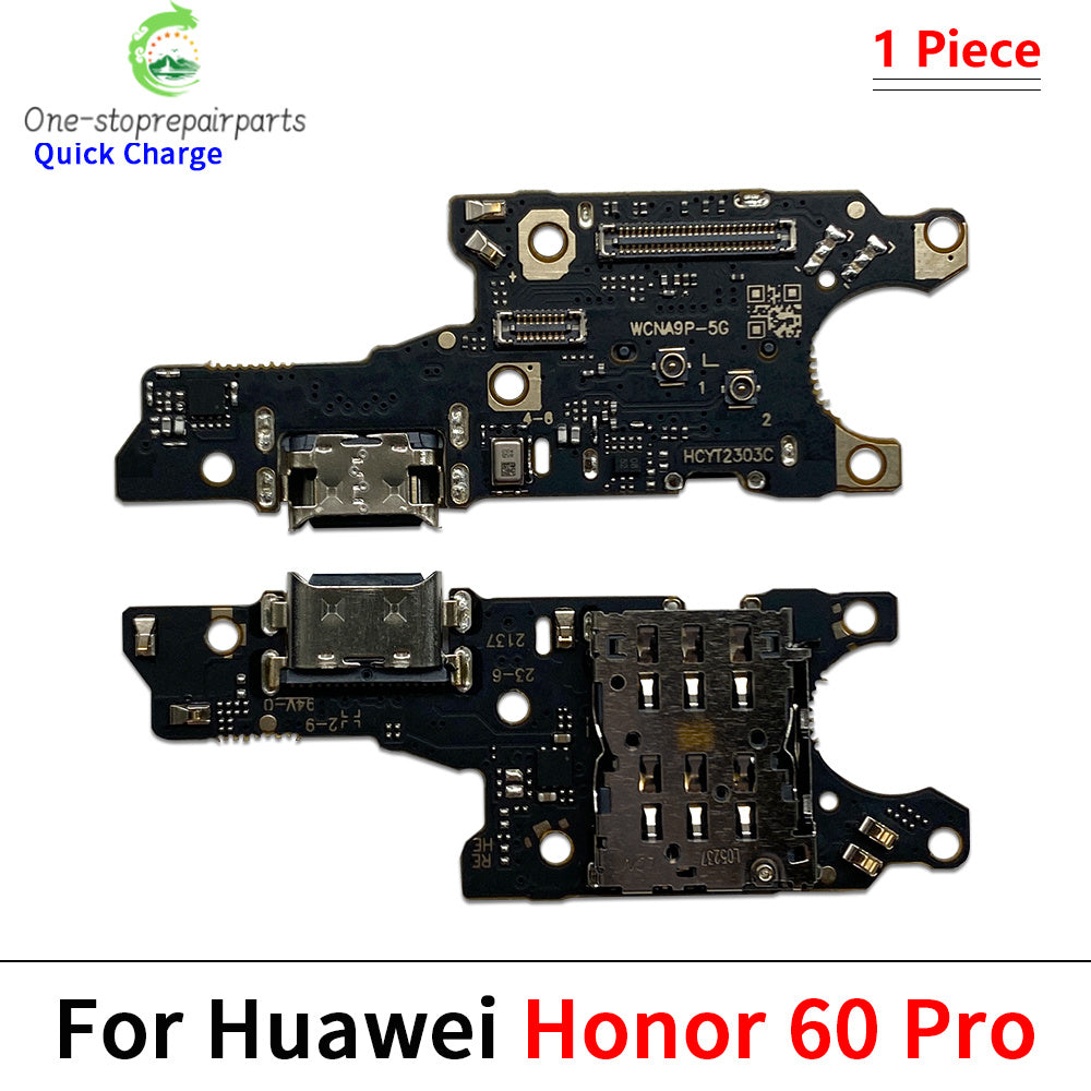 New For Huawei Honor 50 60 Pro Se Lite Dock Connector Micro USB Charger Charging Port Flex Cable Microphone Board Huawei phone repair parts