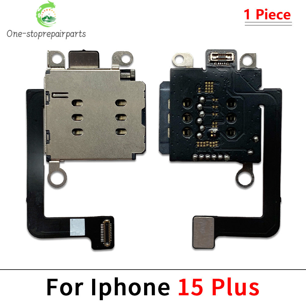 SIM Card Tray Socket Slot Adapter Connector Reader Flex Cable Dual SIM Card For iPhone 11 12 13 14 15 Pro Max Plus Mini iPhone phone repair parts
