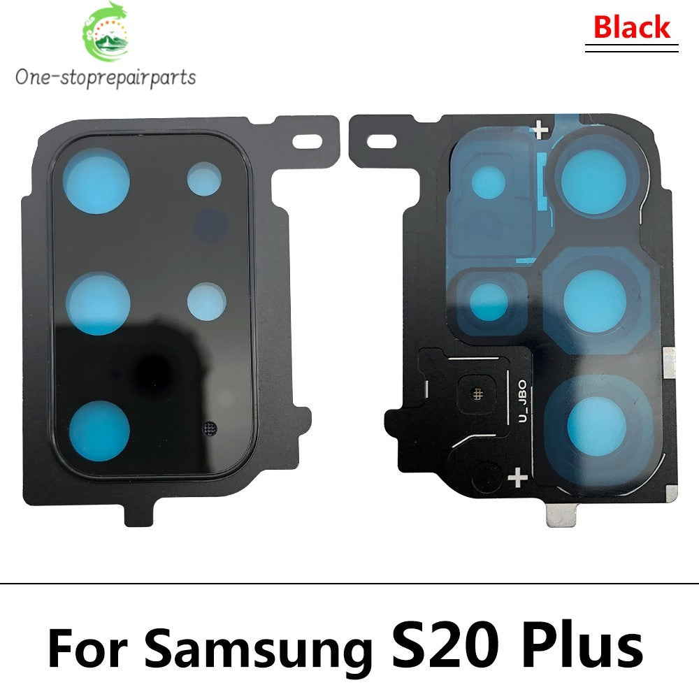 New Rear Camera Glass Lens Cover With Frame Holder For Samsung S20 S21 S22 S23 S24 S25 Plus Ultra 4G 5G Replacement Parts Samsung phone repair parts