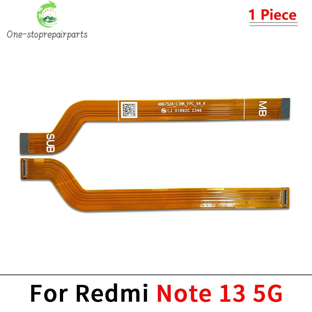 10Pcs/Lot, USB Charger Charging Board Dock Port Connector Main Mainboard Flex Cable For Xiaomi Redmi Note 13 Pro Plus 4G 5G  Xiaomi  Xiao mi phone repair parts