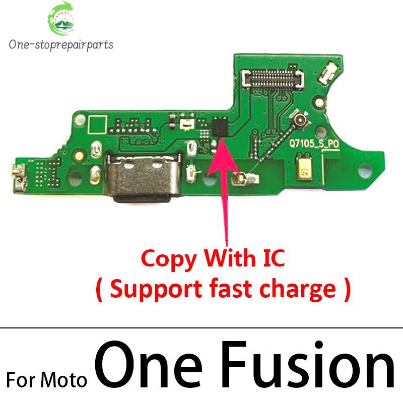 USB Charging Port Dock Charger Charge Connector Flex Cable For Motorola Moto One Vision / One Action Macro Fusion Plus Hyper Motorola phone repair parts