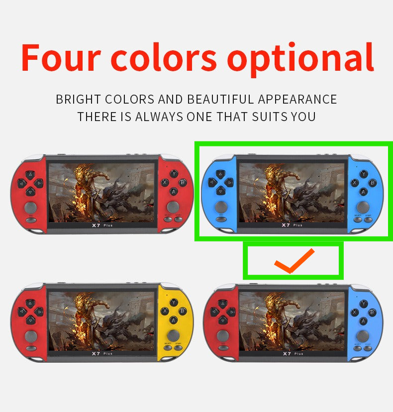 5.1" nch x7 plus HD 15000 games Dual Joystick Handheld Game Player console Nostalgic 128-bit retro game console