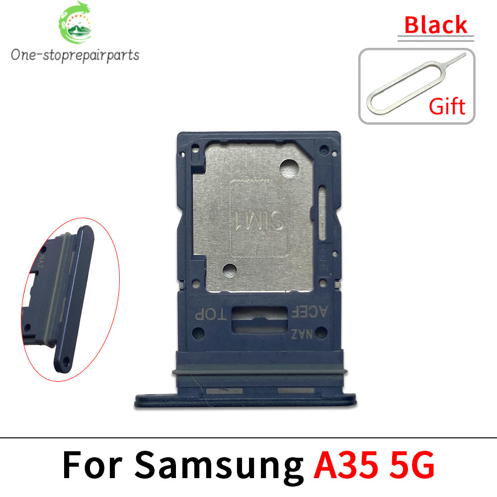 10Pcs, New For Samsung A15 A25 A35 A55 4G 5G SIM Card Slot SD Card Tray Holder Adapter Samsung phone repair parts