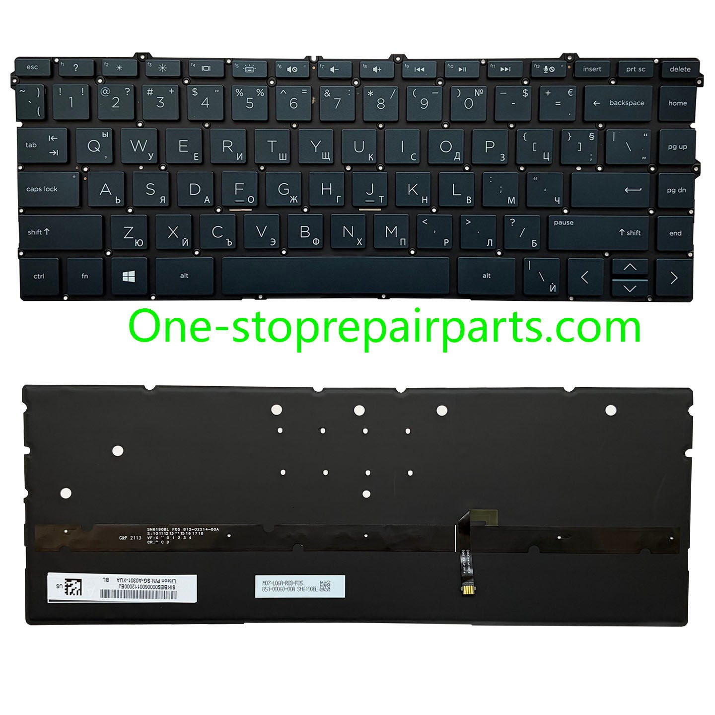 Upper Keyoard  for HP Spectre X360 13-AW TPN-Q225 UK/SP/RU/LA US