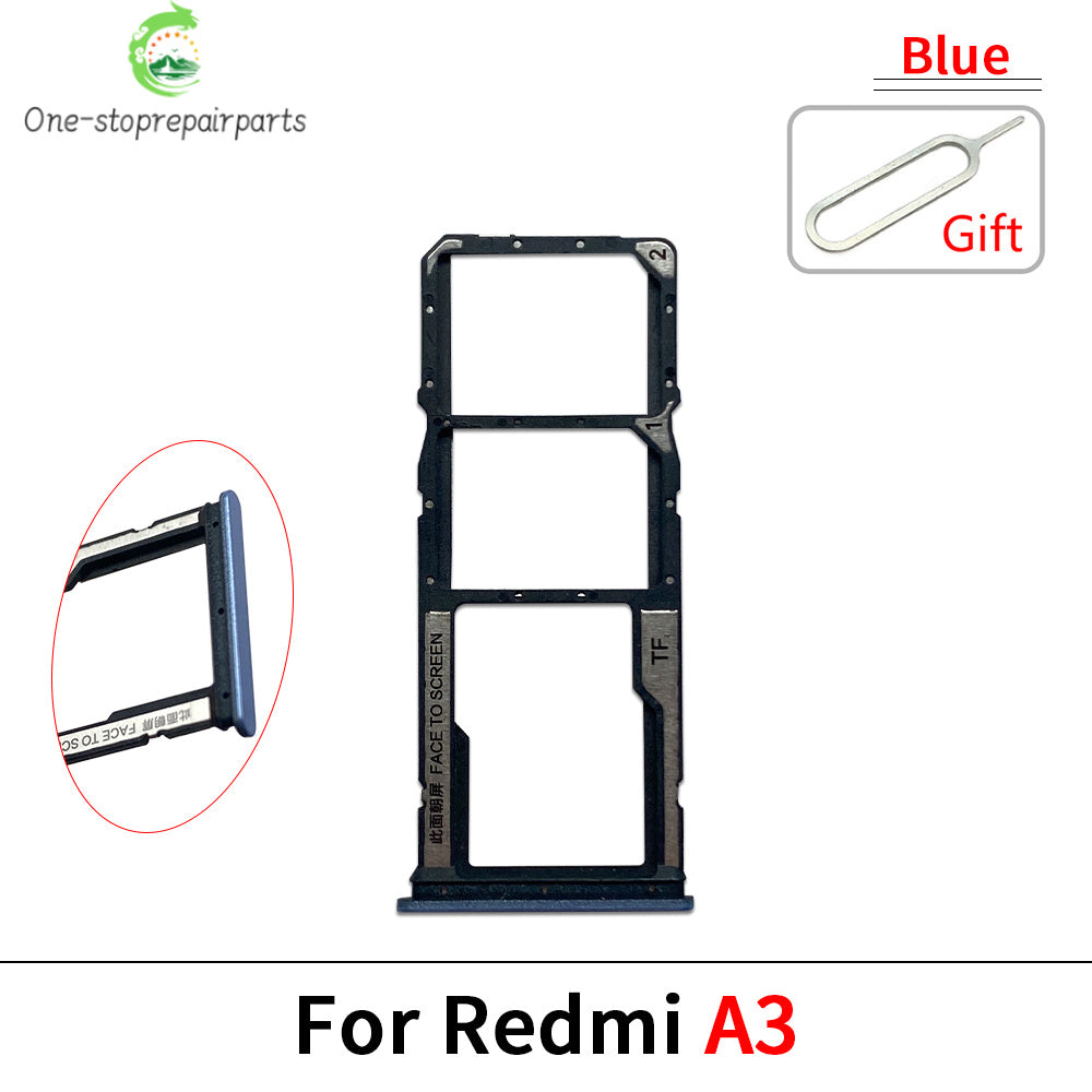 10Pcs/Lot, SIM Card Tray Slot Holder Adapter Accessories For Redmi A1 A2 A3 Plus Redmi phone repair parts