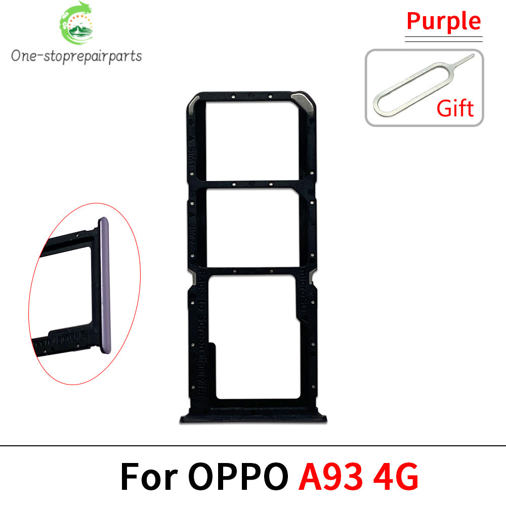 New Sim Card slot tray Holder For OPPO A92 A93 A96 4G repair parts OPPO phone repair parts