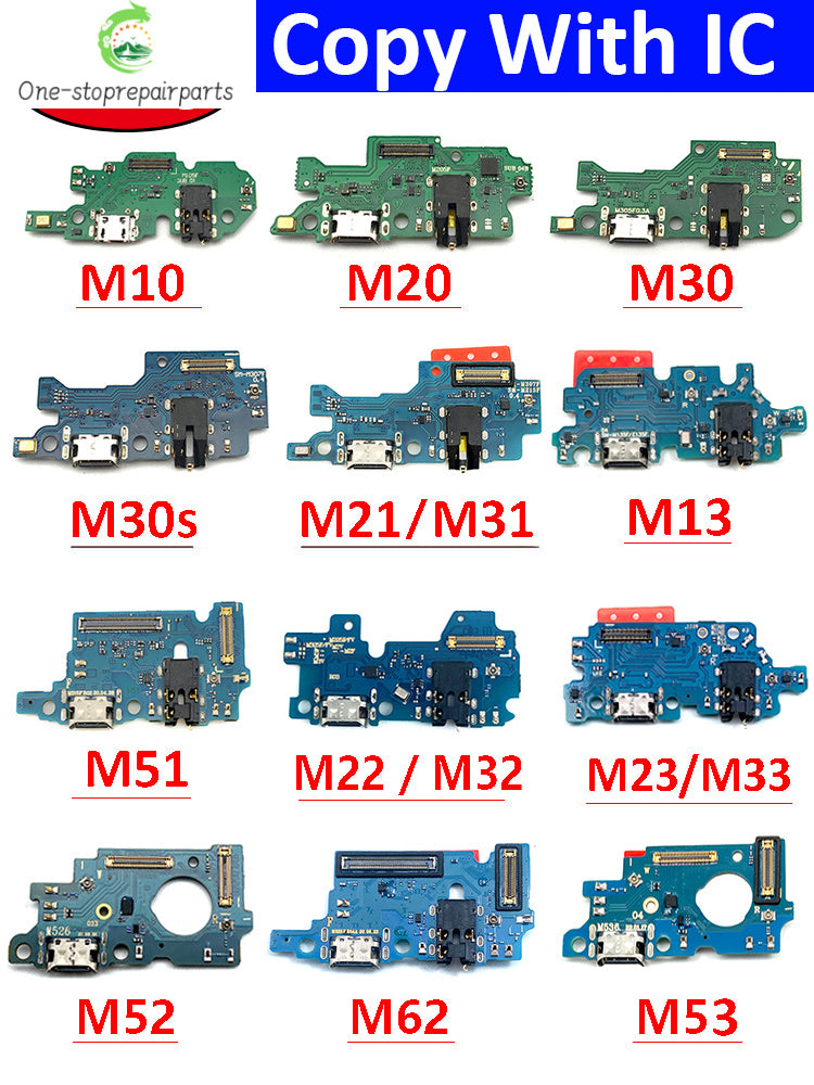 10Pcs USB Charger Charging Port Connector Flex Cable For Samsung M31 M31S M51 M10 M20 M30 M30s M21s M32 M52 M62 M13 M33 M53 5G Samsung phone repair parts