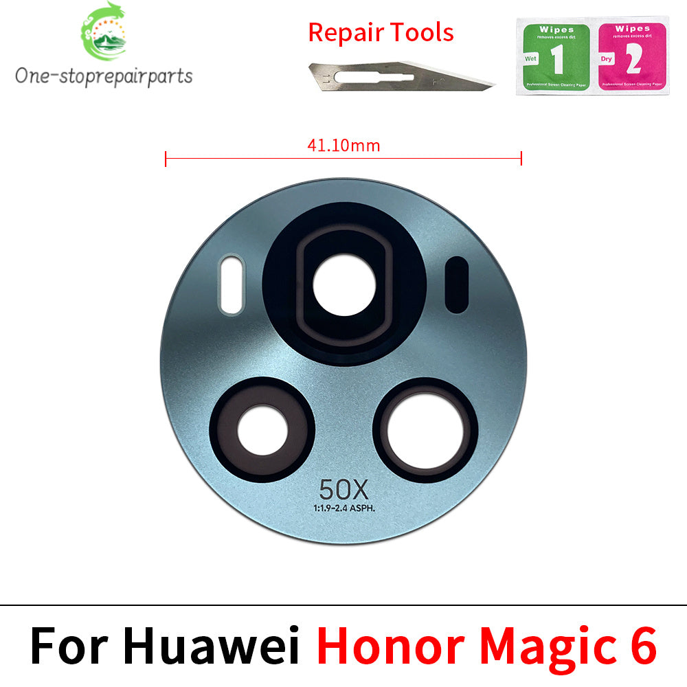 New Camera Glass For Huawei Honor Magic 4 5 6 Lite Pro 5G Rear Back Camera Glass Lens With Adhesive Huawei phone repair parts