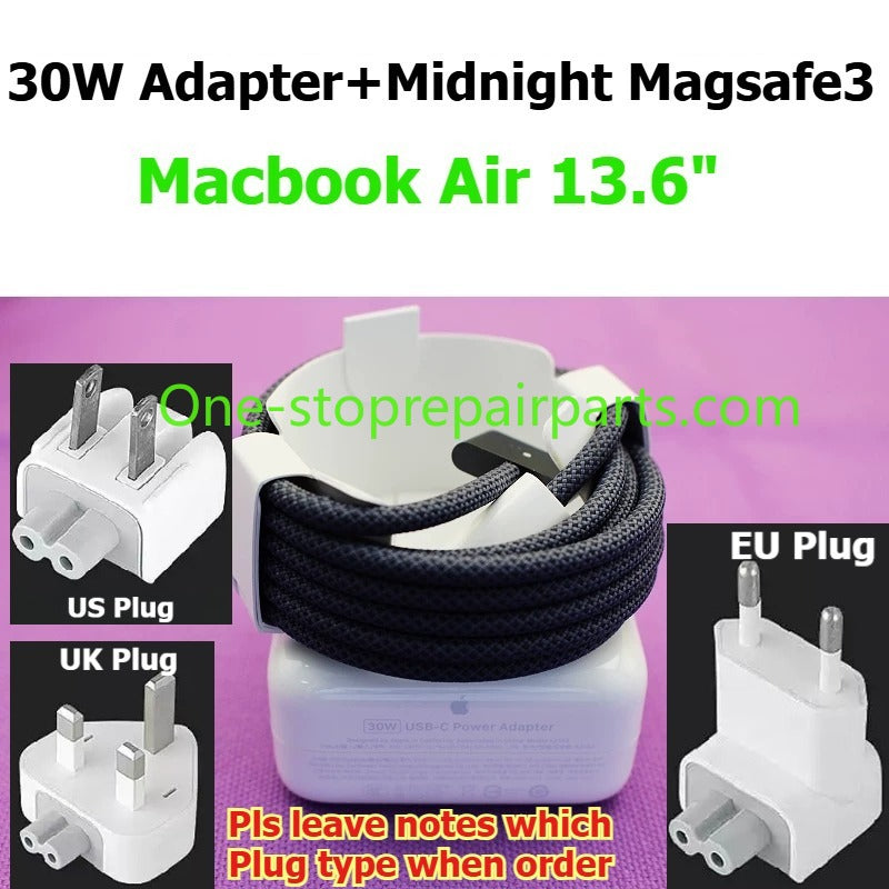 USB-C to MagSafe 3 Cable Power Adapter 30W 35W 70W 96W 140W  for Apple Macbook Magsafe3 Macbook Air A3448 A3449 A3240 A3241 Pro A3434 A3429 A3426 M2 M3 M4 M5  magnetic