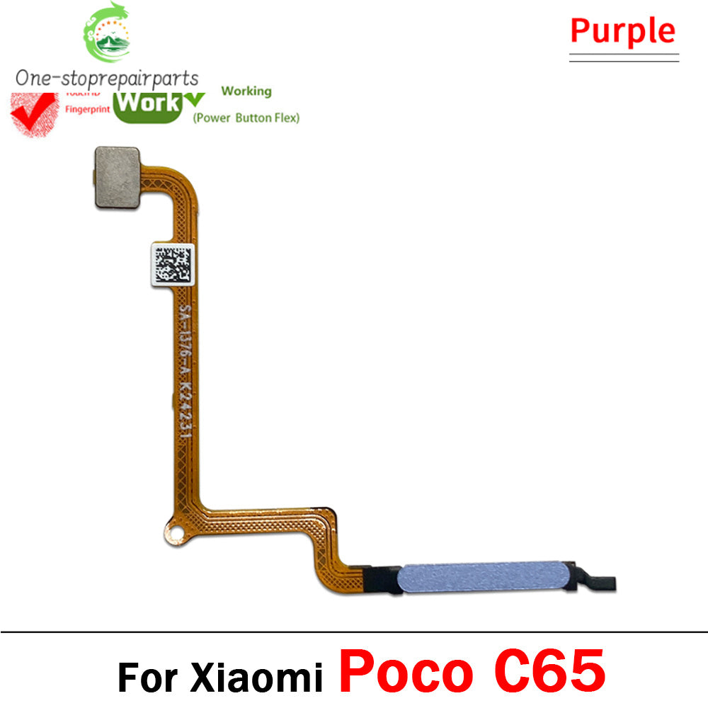 Home Button FingerPrint Touch ID Sensor Flex Cable Ribbon For Xiaomi Poco C50 C55 C65 C71 Replacement Parts Xiaomi  Xiao mi phone repair parts