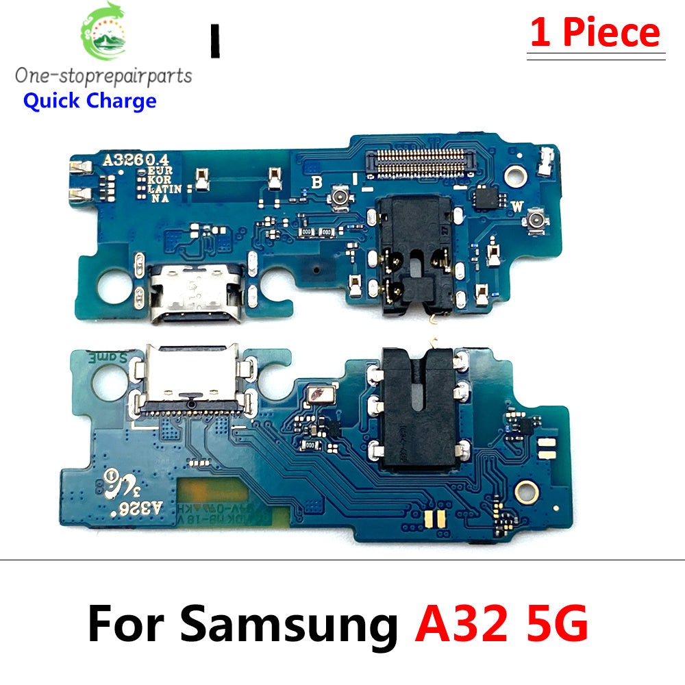 10Pcs USB Charge Port Dock Connector Charging Board Flex Cable For Samsung A03 Core A02 A02s A03s A13 A12 A22 A32 A33 A53 4G 5G Samsung phone repair parts