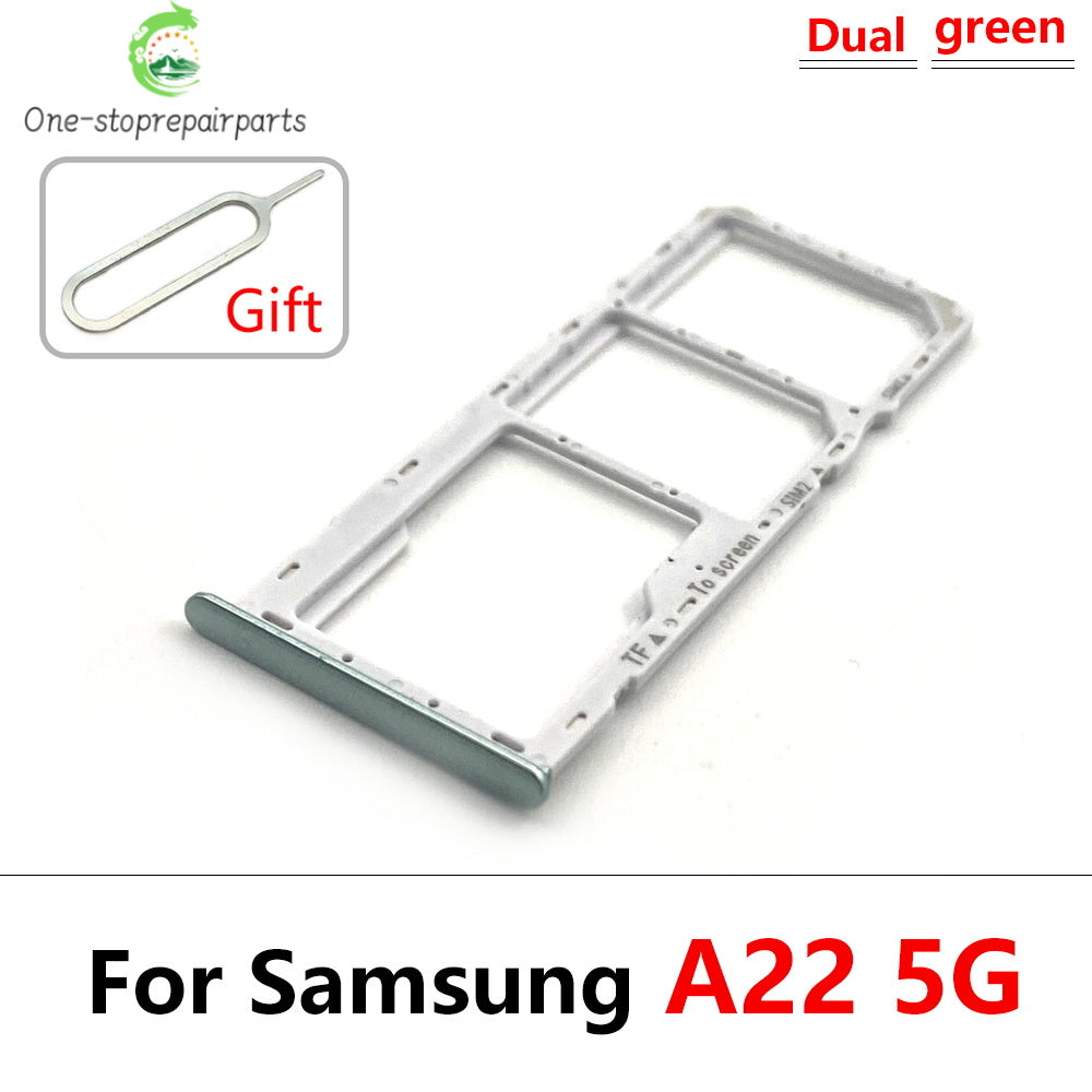SIM Card Tray Slot Holder Adapter Accessories For Samsung A22 A32 4G 5G Replacement Spare Parts Samsung phone repair parts