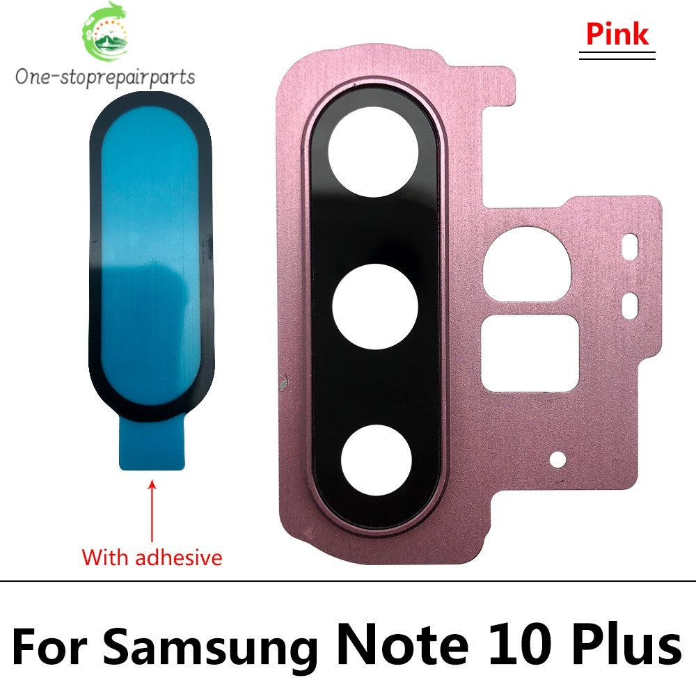10Pcs, Back Rear Camera Glass Lens Circle Cover For Samsung Note 20 / Note 20 Ultra / Note 10 Plus / Note 10 Lite Adhensive Samsung phone repair parts