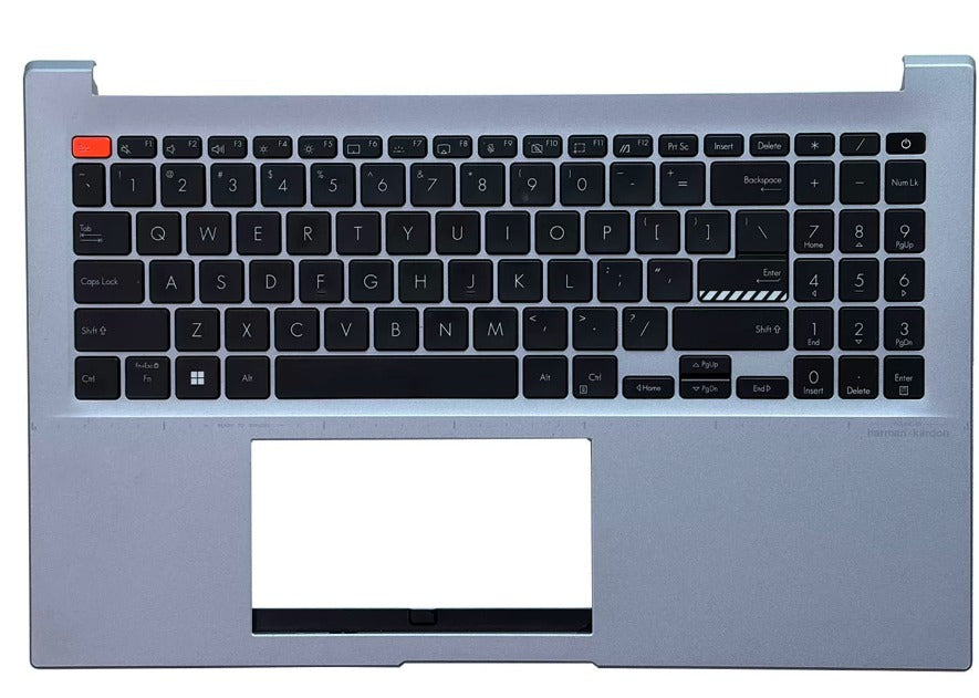 Upper C-case US keyboard for ASUS Vivobook 15 S15 K3502ZA K3402ZA FR3021 K3402Z K3502Z M3502ZA M3502Z 90NB0XX2-R30RU0 13N1-FLA0B11 topcase palmrest keyboard backlight assembly ASUS Laptop repair parts