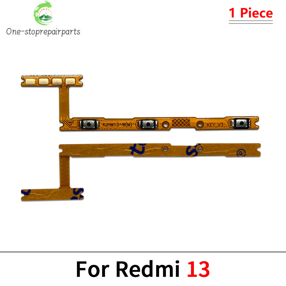 New For Xiaomi Redmi 9 10 9A 8 8A 10A 10C 12C 9C 9T 12 13 13C 14C 15 15C Power Volume Button Key Flex Cable Repair Parts  Xiaomi  Xiao mi phone repair parts