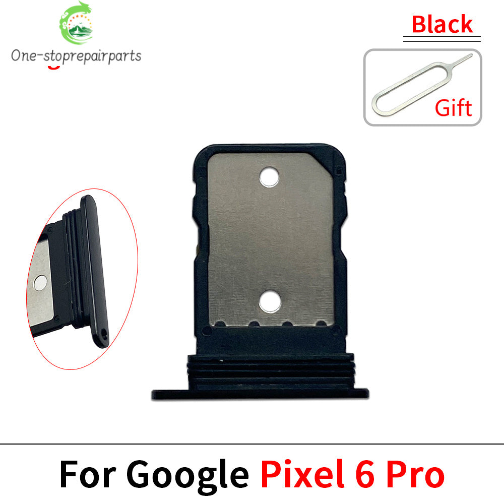 SIM Card Slot SD Card Tray Holder Adapter For Google Pixel 5 5A 6 6A Pro Repair Parts Google Pixel phone repair parts