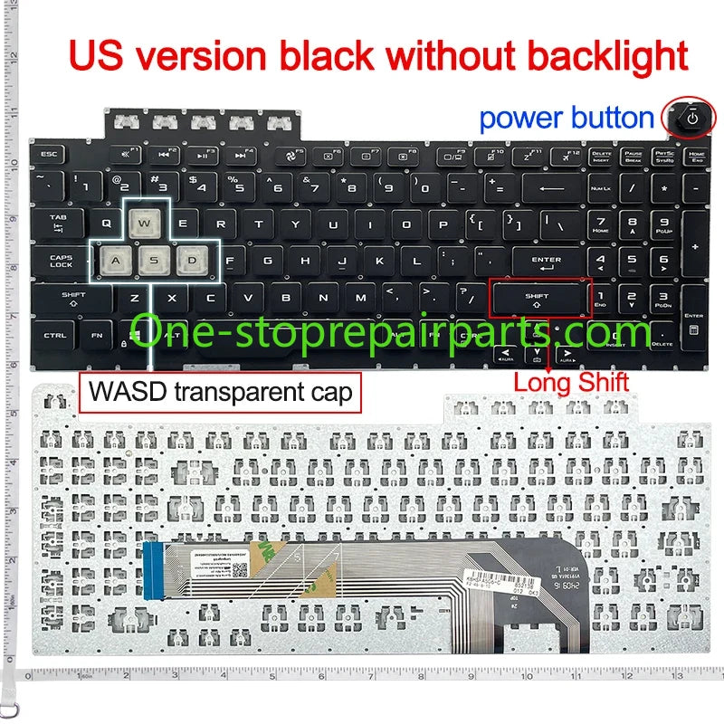 US Keyboard For ASUS TUF Gaming A15 FA506 FA506iu FA506iv Fa506ii TUF A17 FA706 Fa706ii FA706iu FX506 FX506L FX706 FX706H TUF706 ASUS laptop repair parts