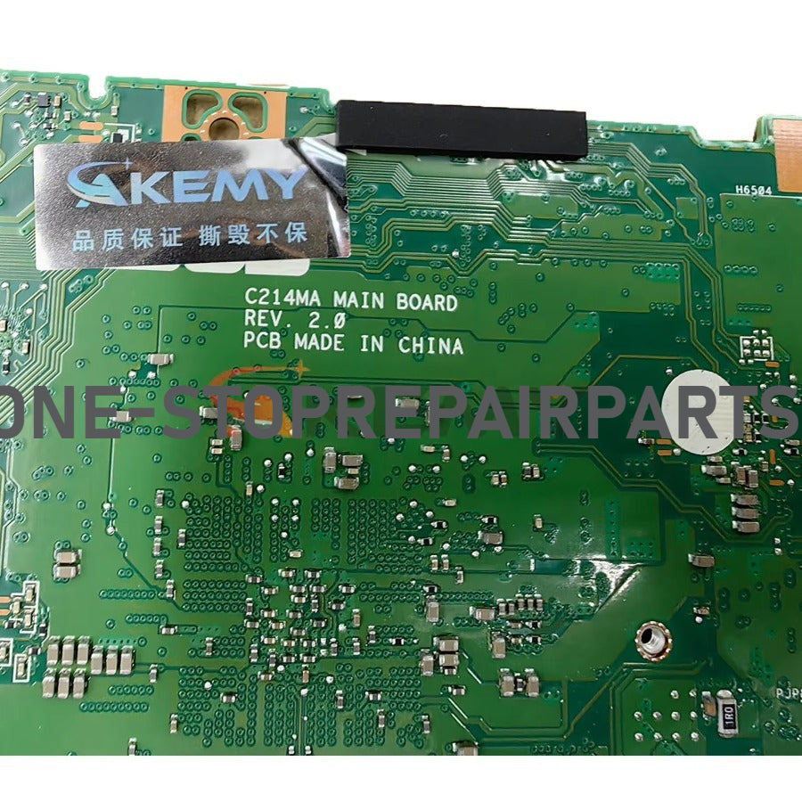 For ASUS Chromebook Flip C214MA  60NX0290-MB8000 Mainboard C214MA Motherboard with N4000 CPU 4GB RAM 32G/64G-SSD ASUS laptop repair parts