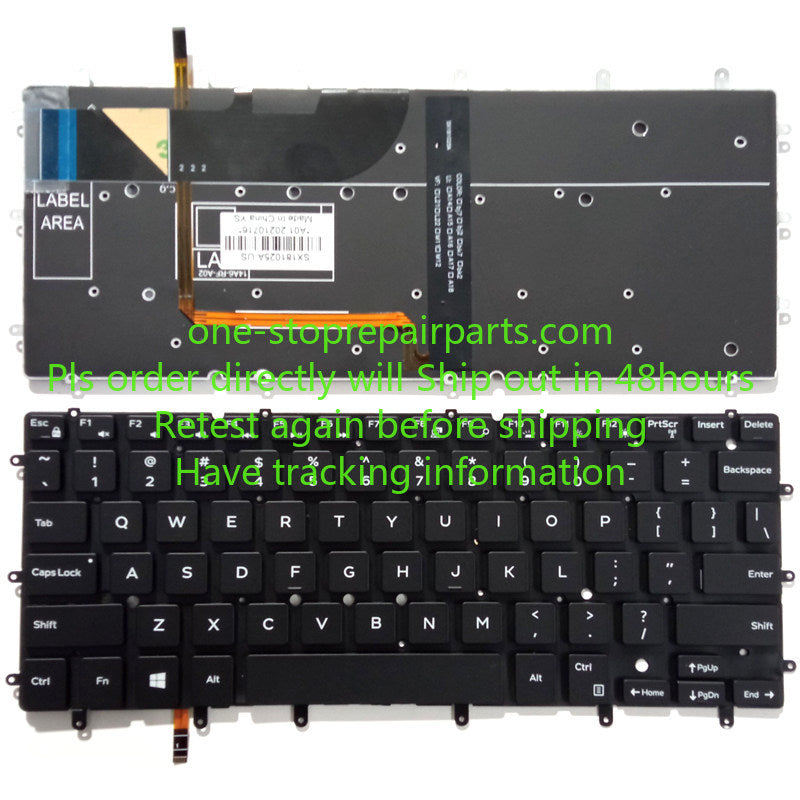 Genuine Dell Inspiron 7347 7348 7547 7548   Inspiron 13 7352 7353 7359 2-in-1 P57G keyboard with backlight