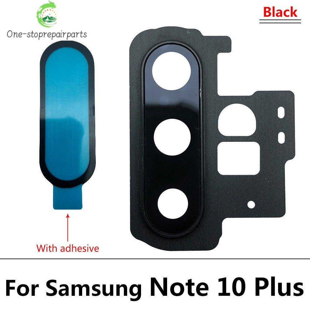 10Pcs, Back Rear Camera Glass Lens Circle Cover For Samsung Note 20 / Note 20 Ultra / Note 10 Plus / Note 10 Lite Adhensive Samsung phone repair parts