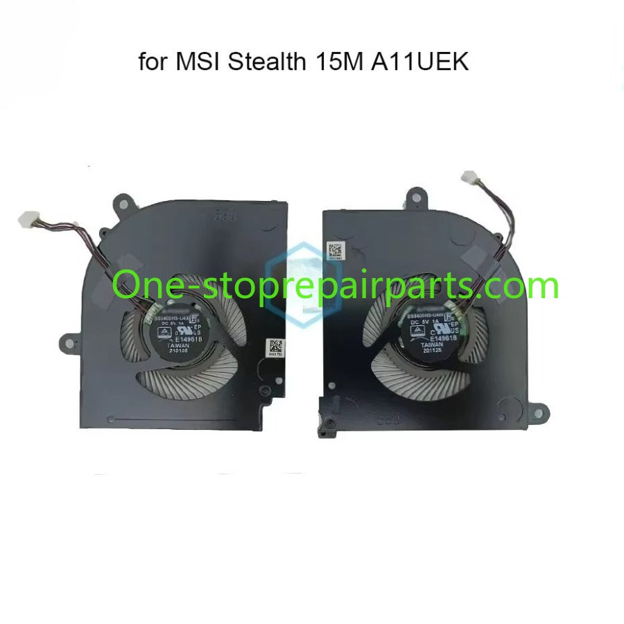 Gaming Laptop CPU GPU Cooling Fans for MSI Stealth 15M A11SEK A11UEK A11SDK BS5405HS U4W U4X Notebook VGA Cooler Fan Radiator MSI laptop repair parts