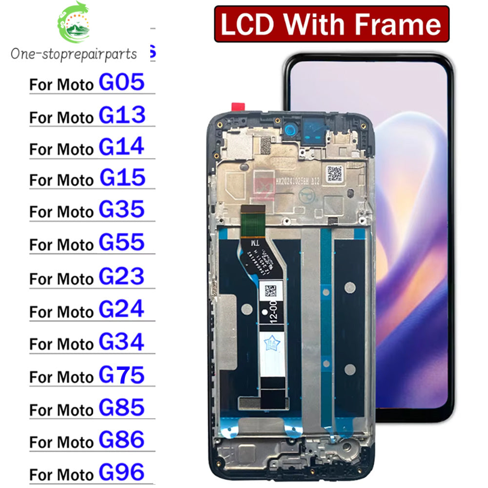 LCD For Motorola Moto G04 G04s G05 G15 G35 G55 G13 G14 G23 G24 G34 G75 G85 LCD Display Touch Screen Digiziter Assembly Display Motorola phone repair parts