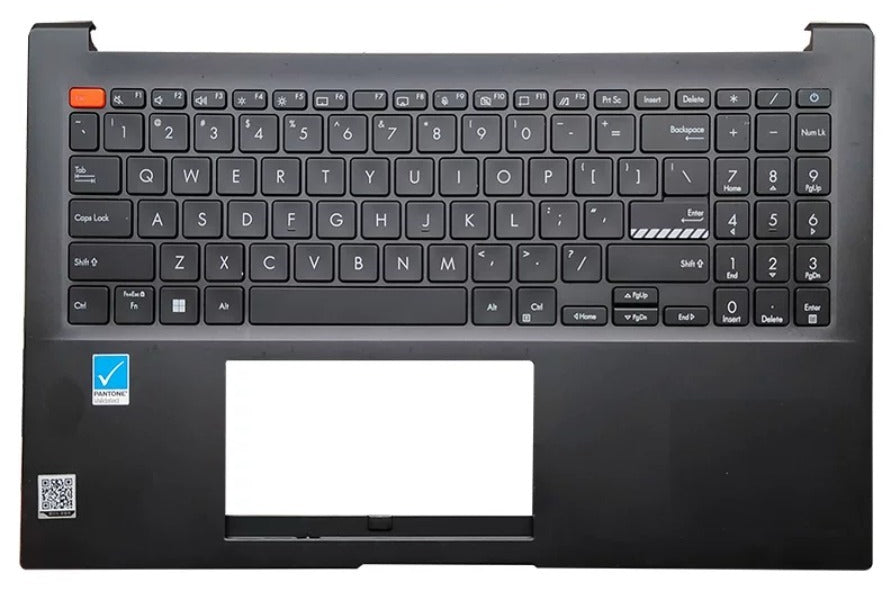Upper C-case US keyboard for ASUS Vivobook 15 S15 K3502ZA K3402ZA FR3021 K3402Z K3502Z M3502ZA M3502Z 90NB0XX2-R30RU0 13N1-FLA0B11 topcase palmrest keyboard backlight assembly ASUS Laptop repair parts