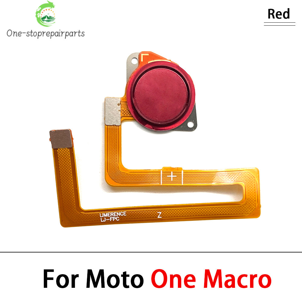 10Pcs, New For Motorola Moto One Vision Action Hyper Macro Fusion Plus Home Button FingerPrint Touch ID Sensor Flex Cable Motorola phone repair parts