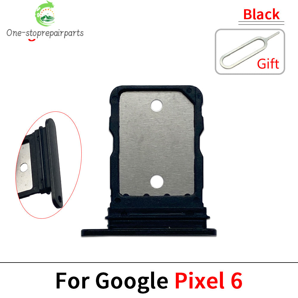SIM Card Slot SD Card Tray Holder Adapter For Google Pixel 5 5A 6 6A Pro Repair Parts Google Pixel phone repair parts