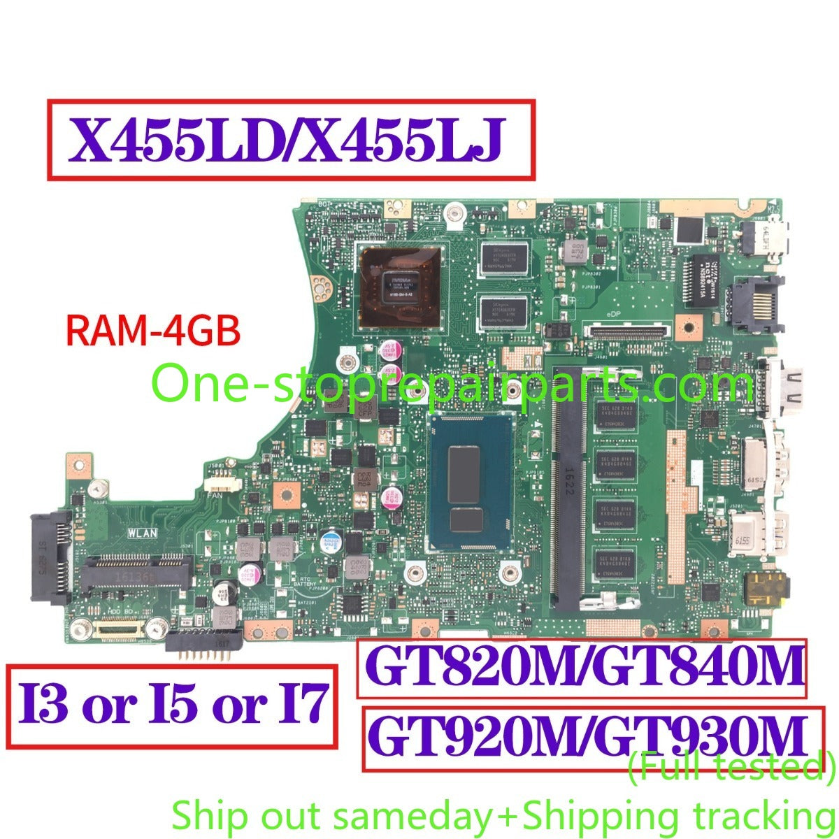 Motherboard For ASUS X455LJ X455LF X455L X455LD F454L X455LA I3 I5 I7 CPU PM/UMA main system board