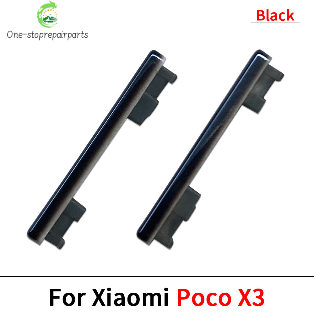 10Pcs, Side Power Button + Volume Side Button For Xiaomi Mi Poco X3 Pro GT M3  Xiaomi  Xiao mi phone repair parts