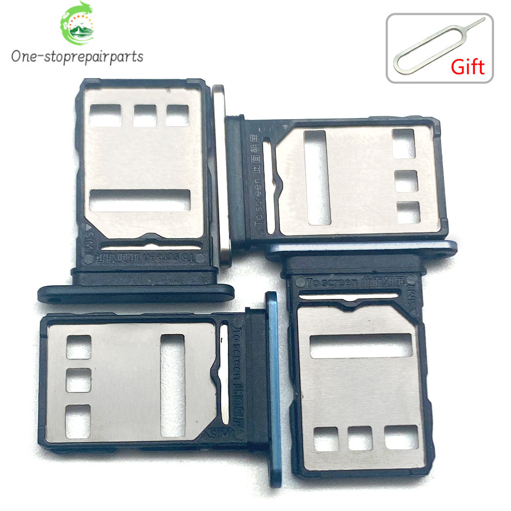 10Pcs, Micro Nano SIM Card Holder Tray Slot Holder Adapter Socket For Huawei Honor Magic 4 5 6 Pro Lite 4G 5G Huawei phone repair parts