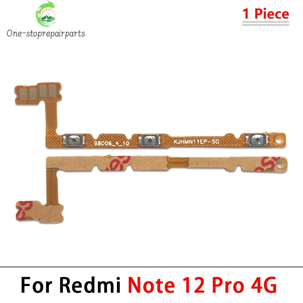 Power On Off Volume Side Button Key Flex Cable For Xiaomi Redmi Note 12 13 14 Pro Plus 4G 5G  Xiaomi  Xiao mi phone repair parts