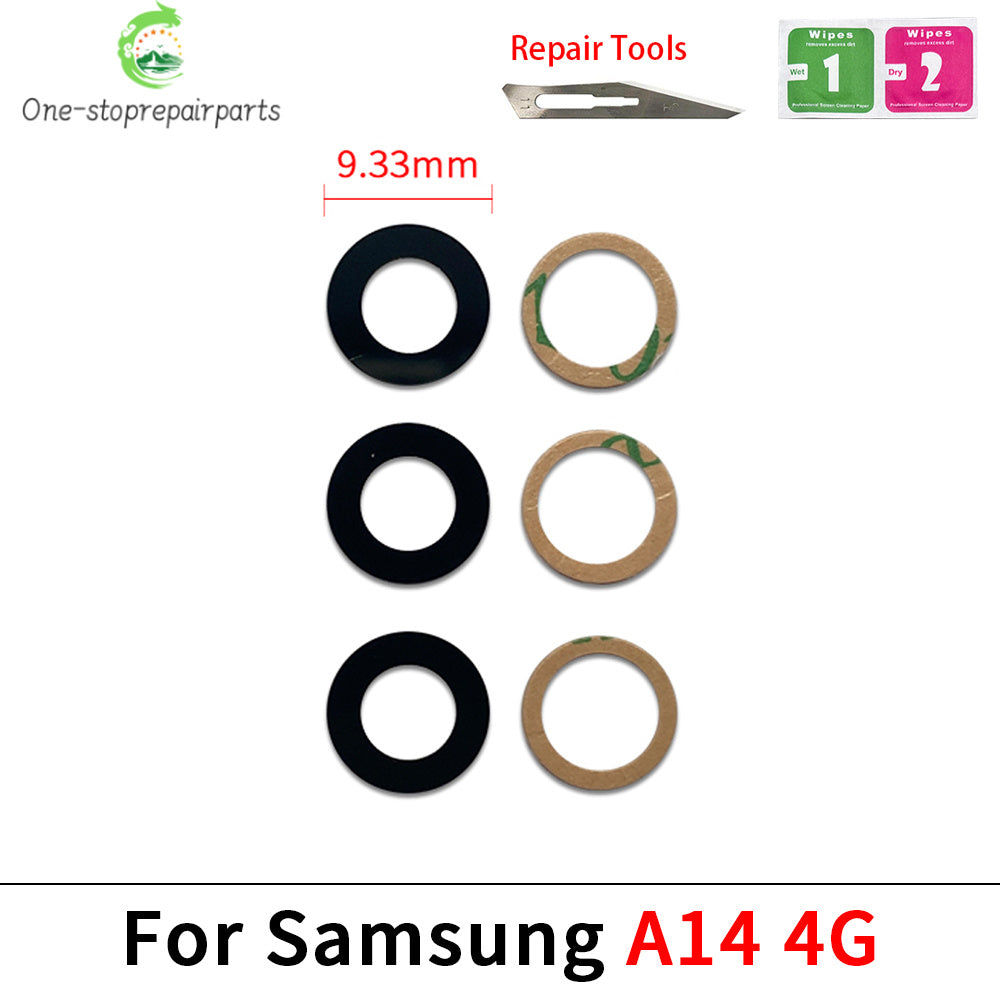 10Pcs, Back Camera Rear Camera Lens Glass With Sticker For Samsung A04 A04s A04e A14 A24 A34 A54 A05 A05s A15 A25 A35 A55 4G 5G