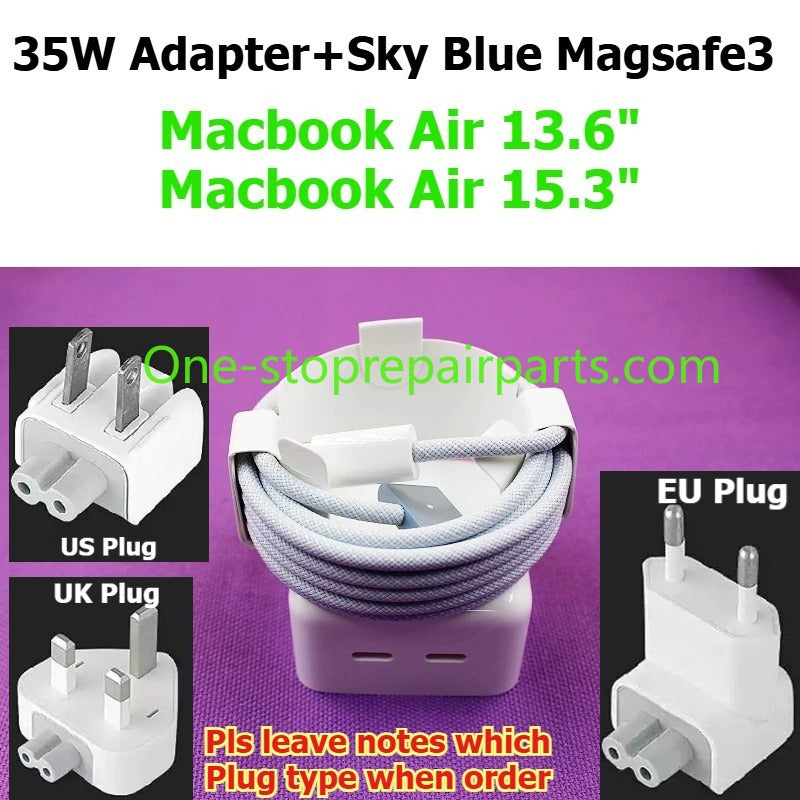 USB-C to MagSafe 3 Cable Power Adapter 30W 35W 70W 96W 140W  for Apple Macbook Magsafe3 Macbook Air A3448 A3449 A3240 A3241 Pro A3434 A3429 A3426 M2 M3 M4 M5  magnetic