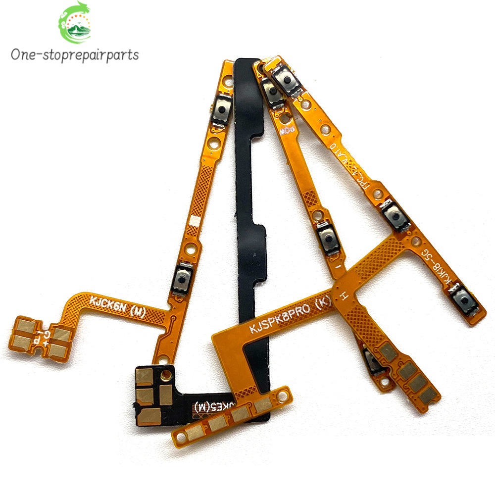 10Pcs, Power On Off Volume Key Button Flex Cable For Infinix Tecno Spark 7 8 8C 10 10C 20 20C 30C Pro Go 2020 2022 2023 2024  infinix phone repair parts