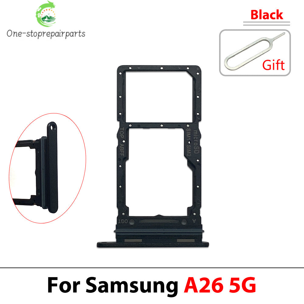 New For Samsung A36 A26 A56 4G 5G Dual SIM Card Tray Slot Holder Adapter Accessories Samsung phone repair parts