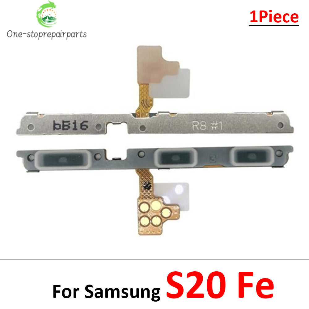 50Pcs, Power on/off Volume Key Button Flex Cable For Samsung S20 S21 S22 S23 Plus Ultra Fe Samsung phone repair parts