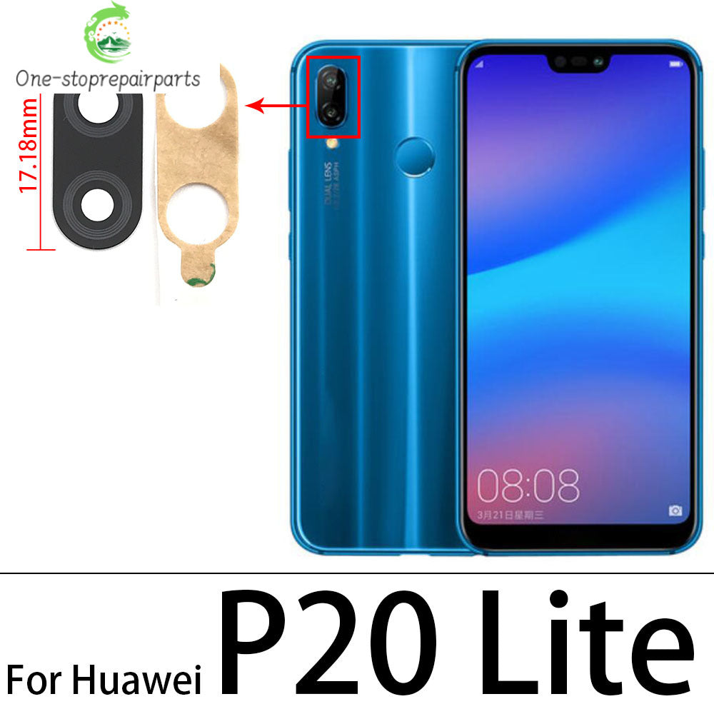 10Pcs/lot,  Back Rear Camera Glass Lens Cover With Adhesive For Huawei P20 P30 P40 P50 Pro Lite E 5G Huawei phone repair parts